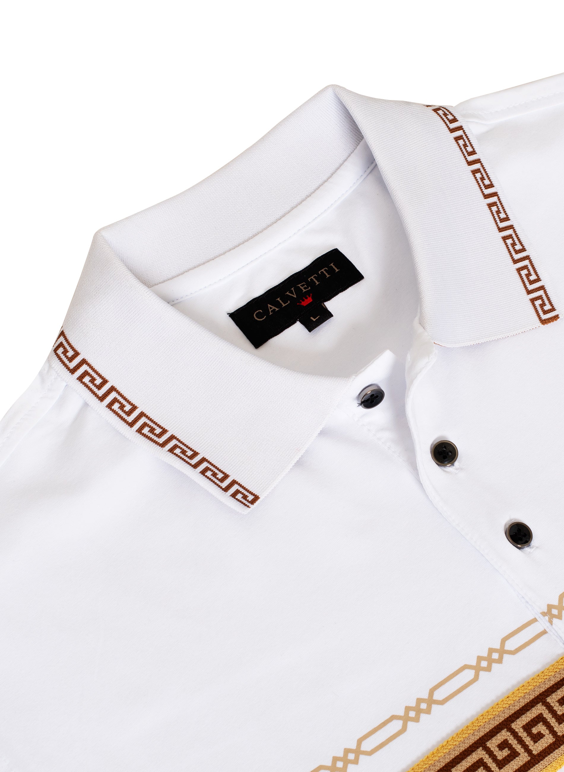 MEN'S COTTON/POLY FANCY POLO SHIRTS-CS200-208 - Rodeo Clothing wholesale 
