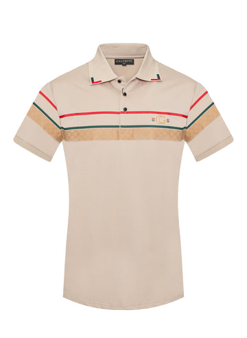MEN'S COTTON/POLY FANCY POLO SHIRTS-CS200-213 - Rodeo Clothing wholesale 