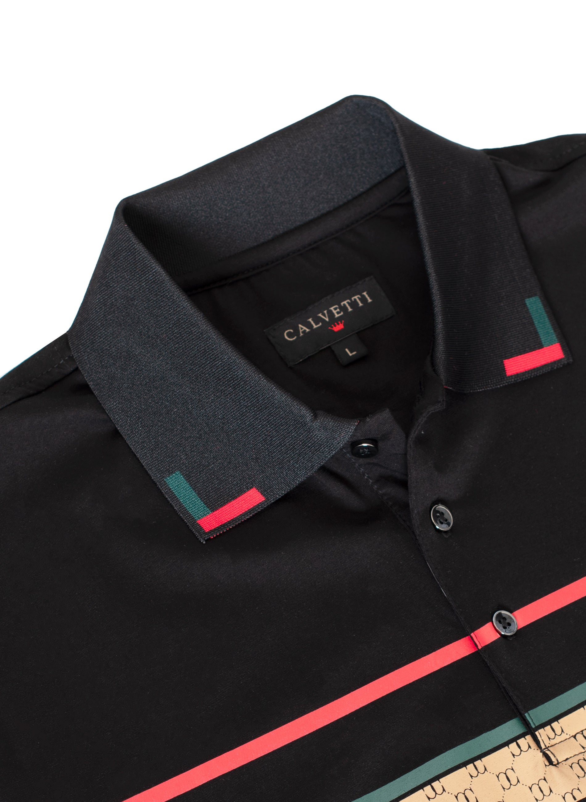 MEN'S COTTON/POLY FANCY POLO SHIRTS-CS200-214 - Rodeo Clothing wholesale 
