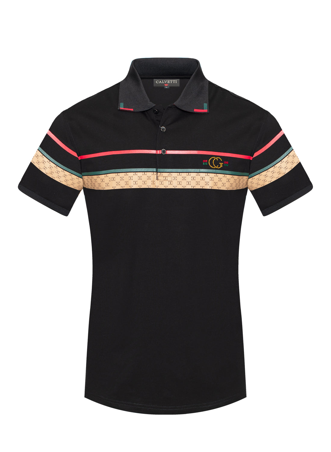 MEN'S COTTON/POLY FANCY POLO SHIRTS-CS200-214 - Rodeo Clothing wholesale 