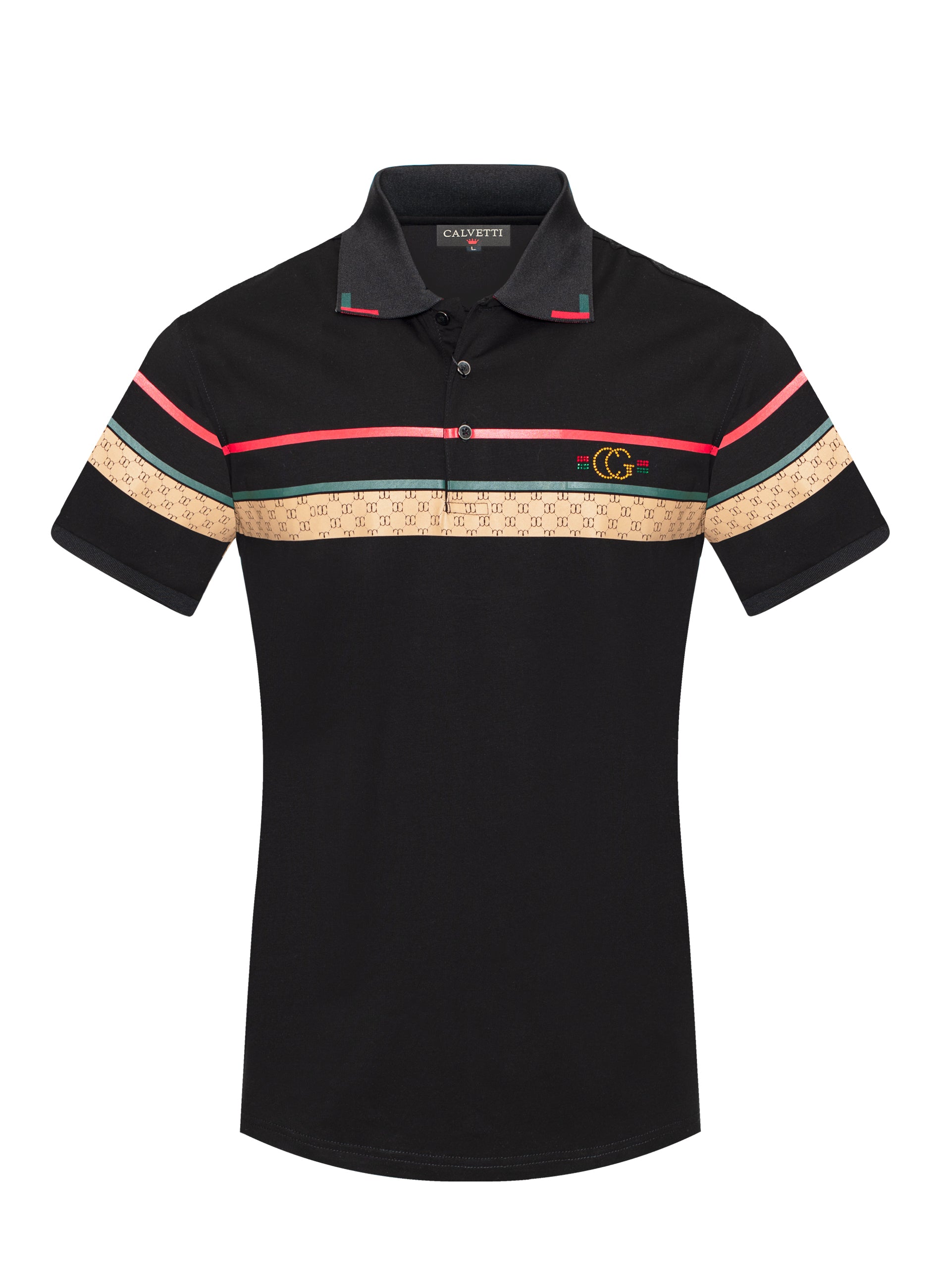 MEN'S COTTON/POLY FANCY POLO SHIRTS-CS200-214 - Rodeo Clothing wholesale 