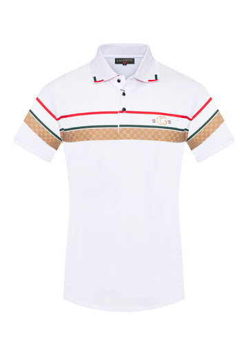 MEN'S COTTON/POLY FANCY POLO SHIRTS-CS200-216 - Rodeo Clothing wholesale 