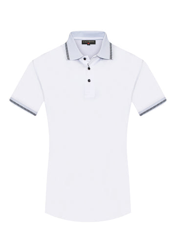 MEN'S COTTON/POLY FANCY POLO SHIRTS-CS200-222 - Rodeo Clothing wholesale 