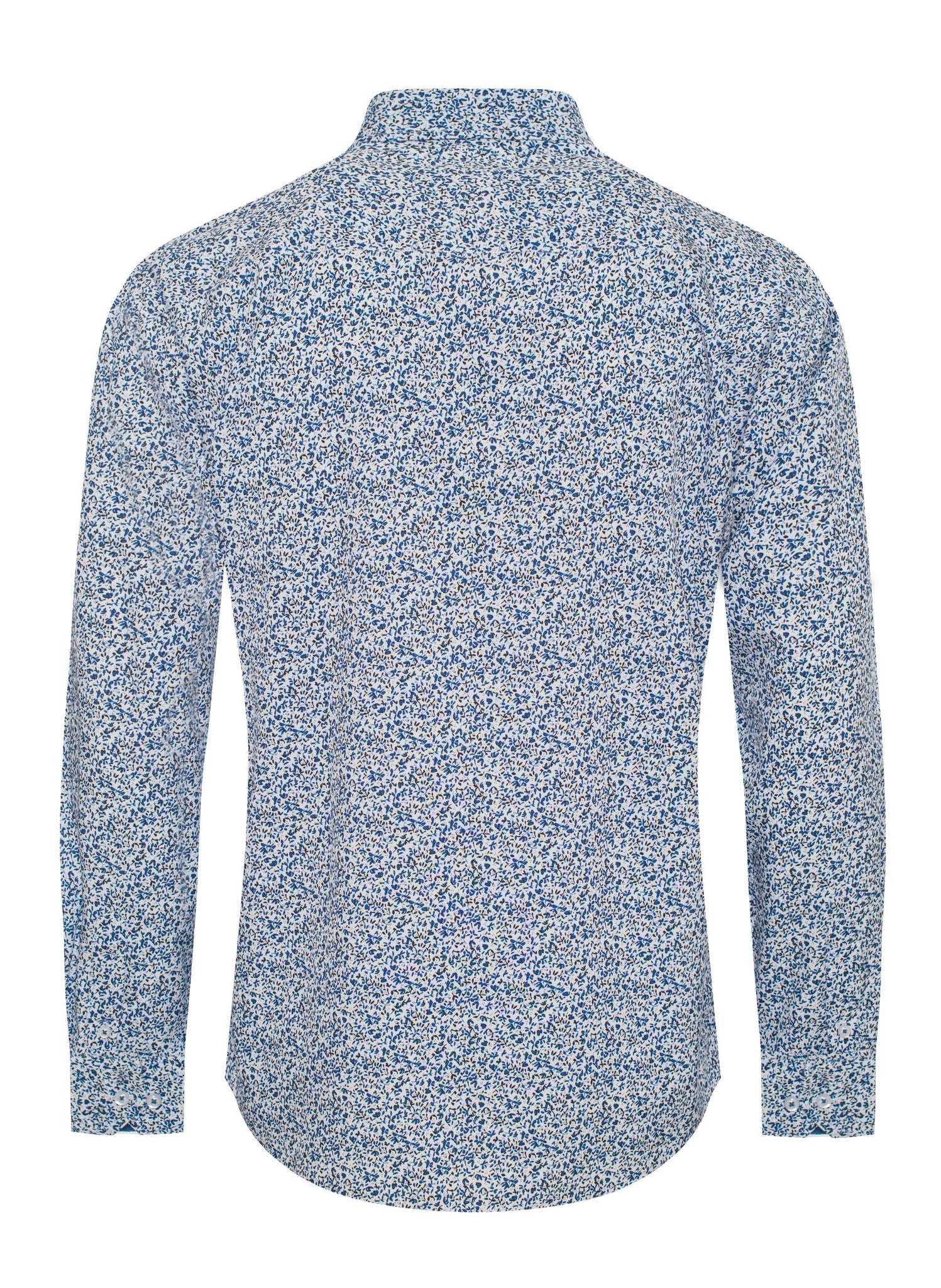 Mens Long Sleeve Printed Casual Button-Down Shirts-HLS2004-122