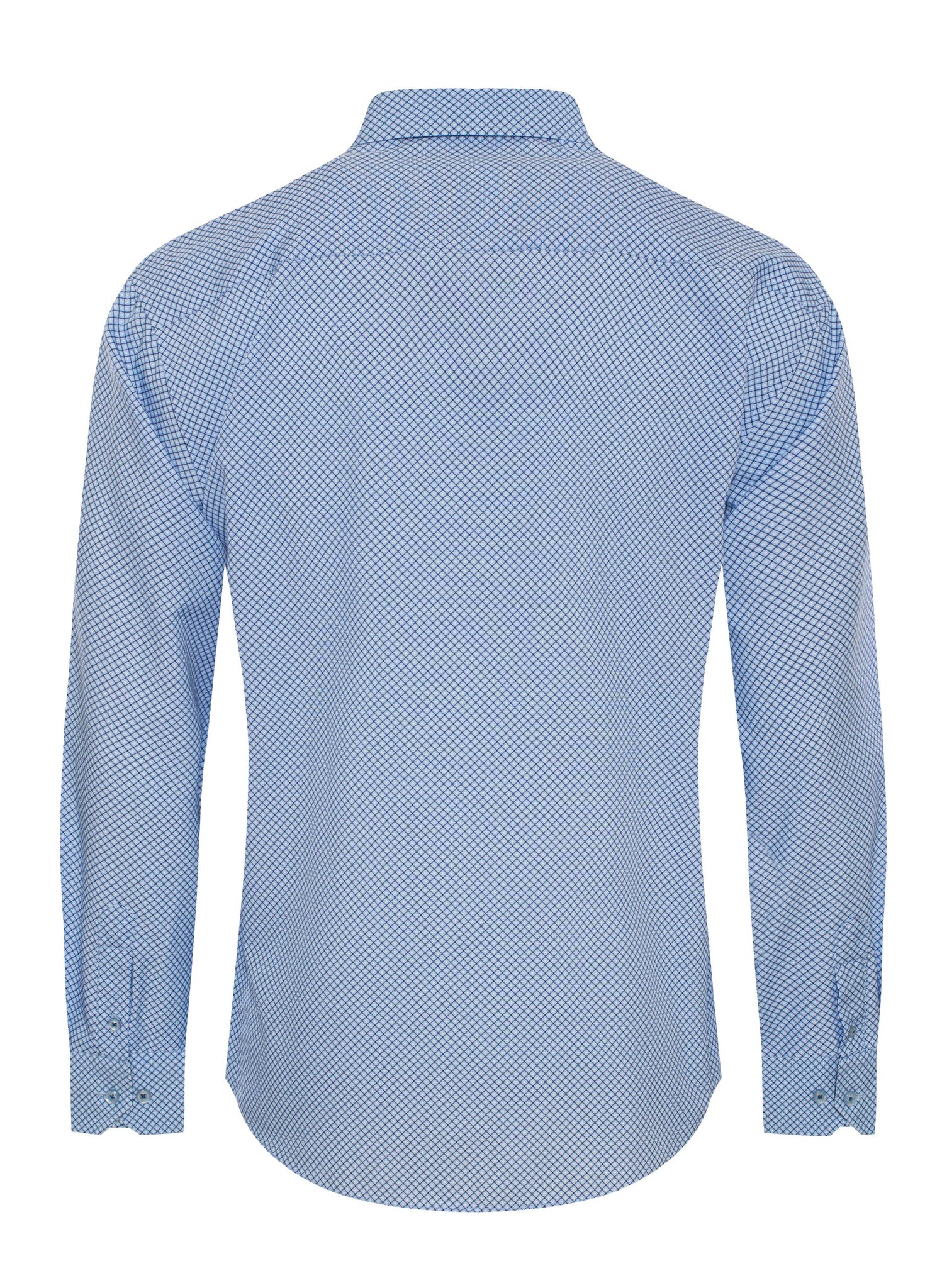 Mens Long Sleeve Printed Casual Button-Down Shirts-HLS2004-123