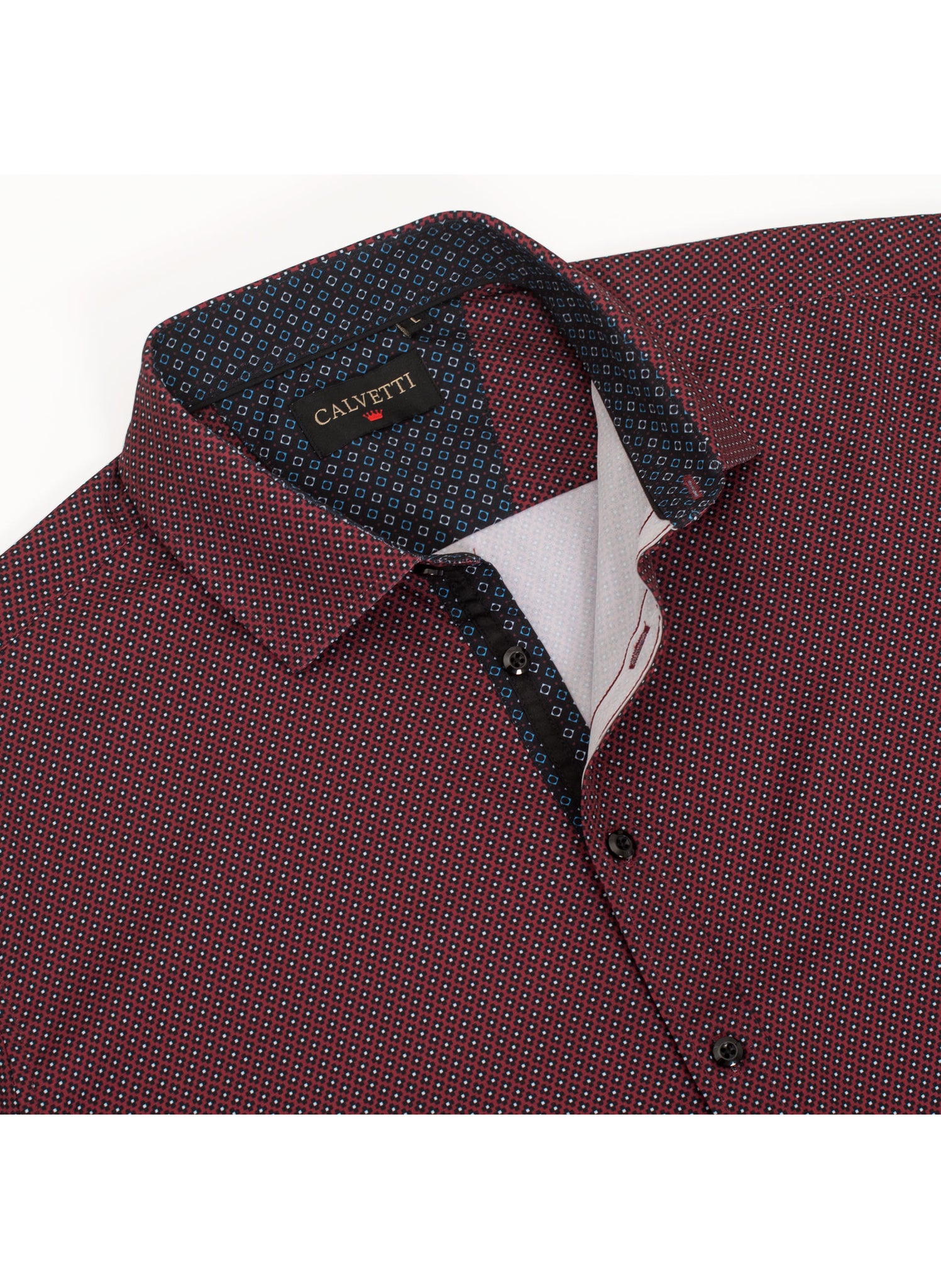 Mens Long Sleeve Printed Casual Button-Down Shirts-HLS2004-125