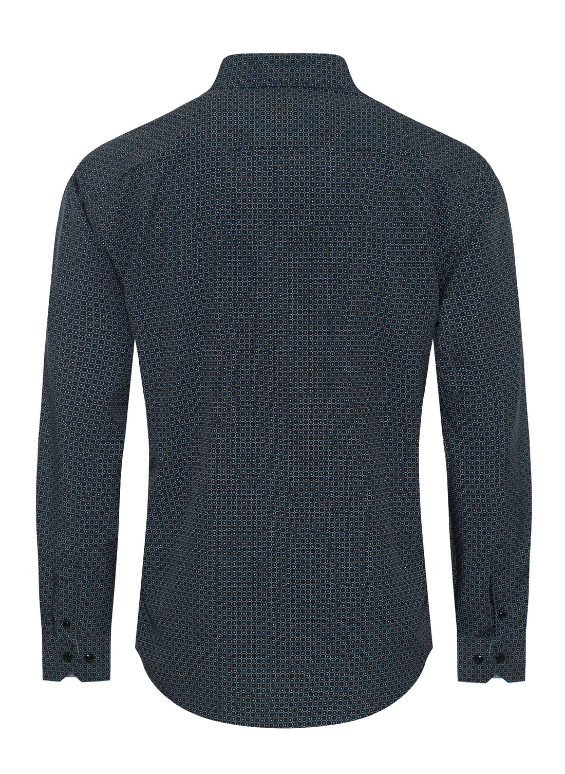 Mens Long Sleeve Printed Casual Button-Down Shirts-HLS2004-127