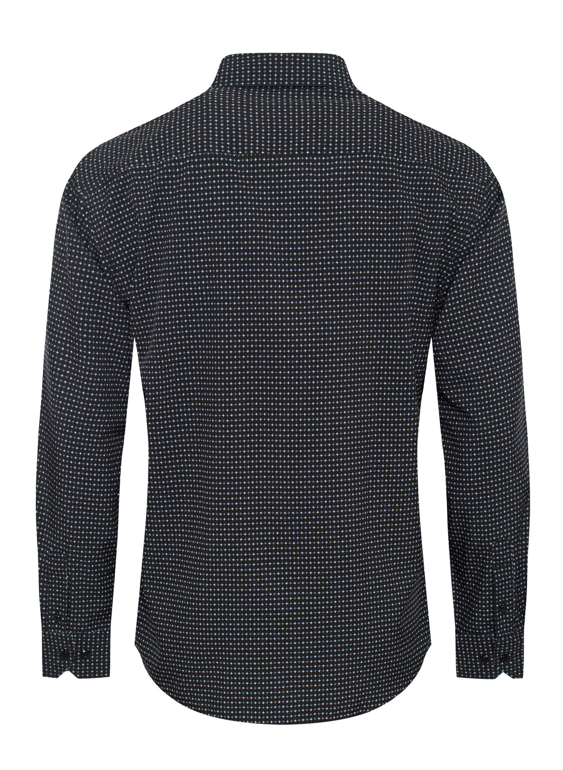 Mens Long Sleeve Printed Casual Button-Down Shirts-HLS2004-129