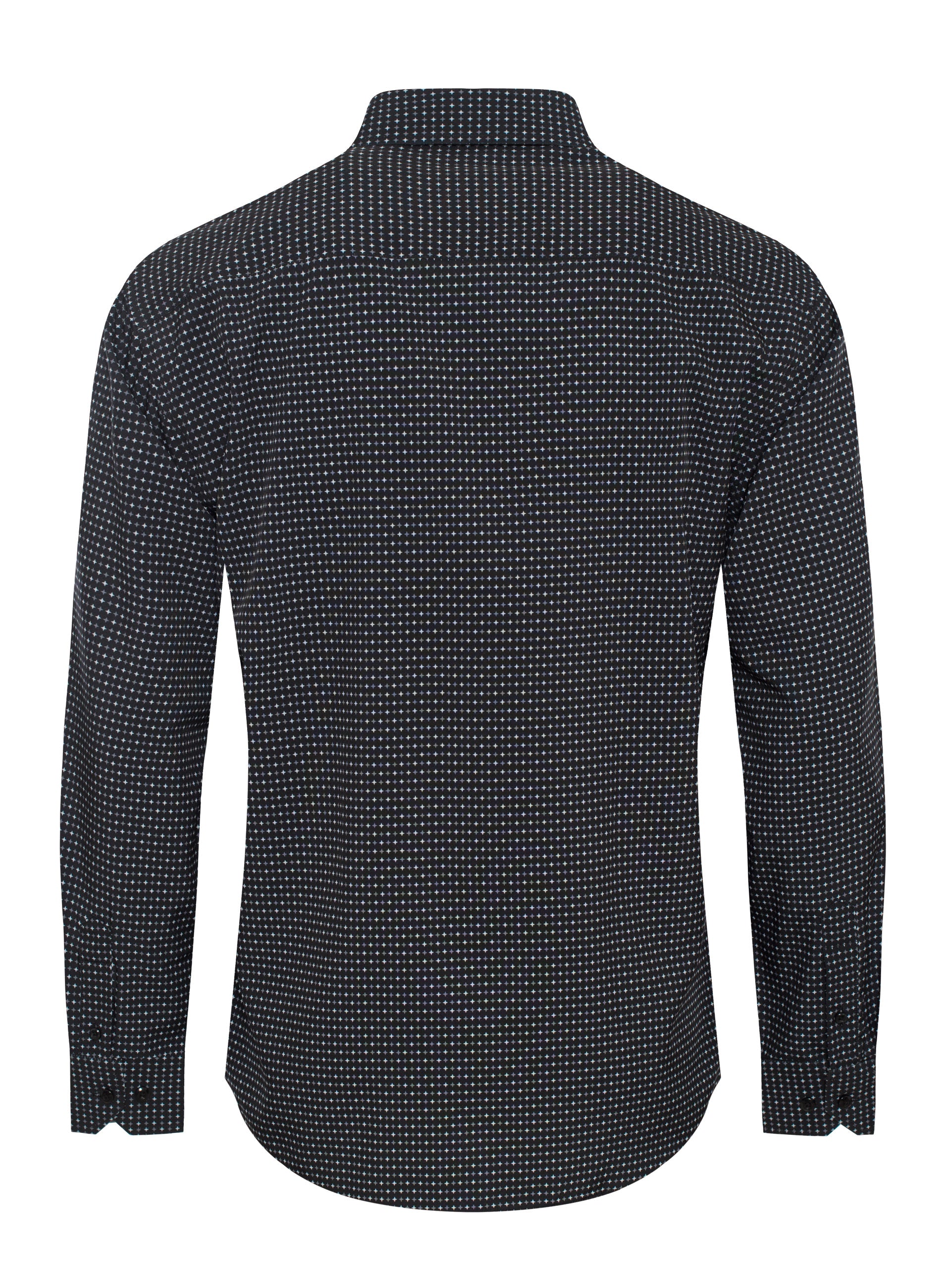 Mens Long Sleeve Printed Casual Button-Down Shirts-HLS2004-129