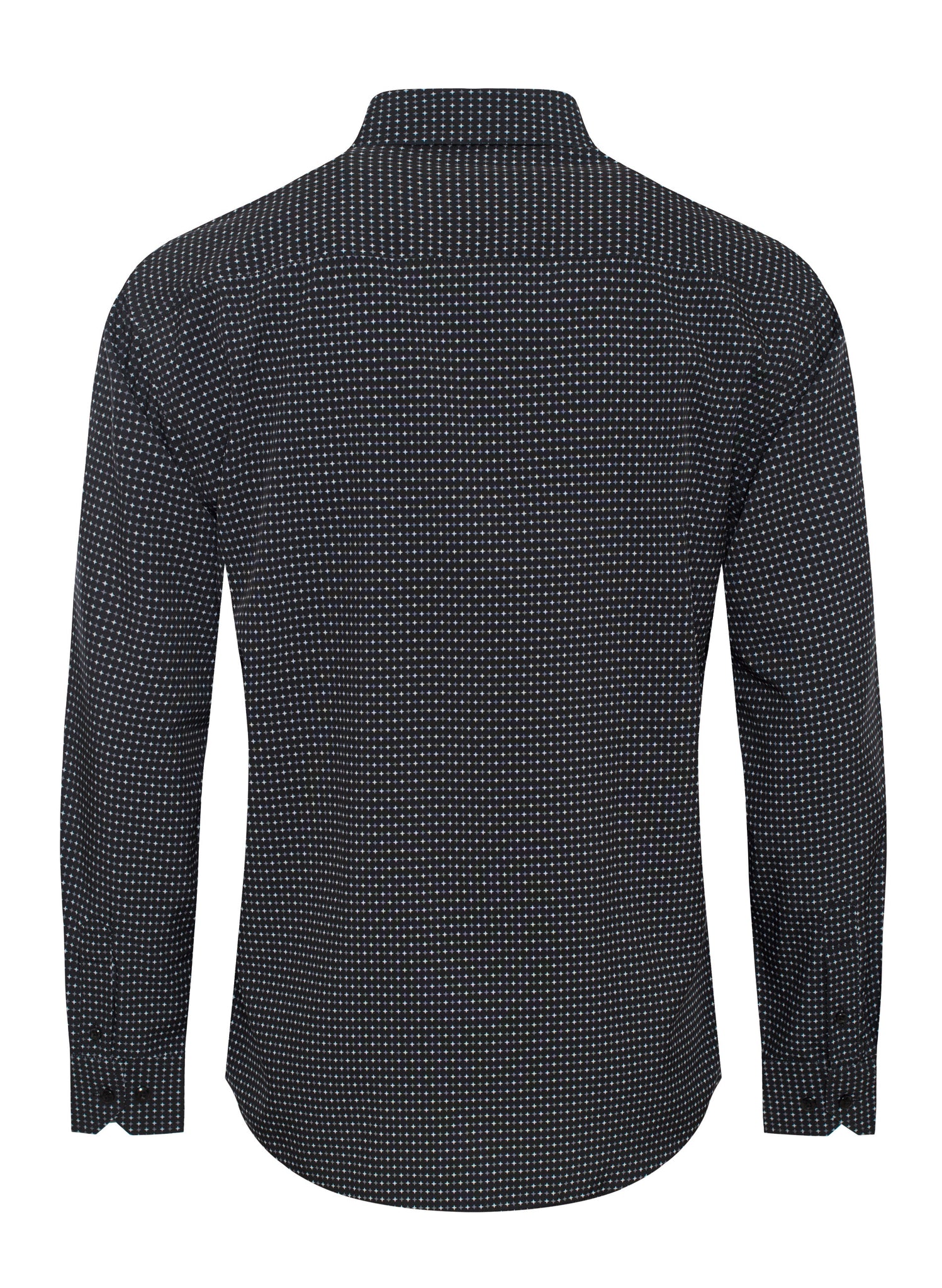 Mens Long Sleeve Printed Casual Button-Down Shirts-HLS2004-129