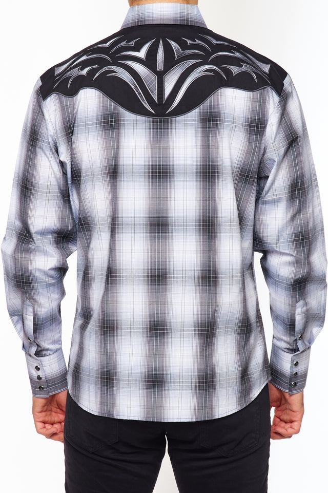 Men's Western Cowboy Embroidery Shirt-PS500L-554 - Rodeo Clothing wholesale 