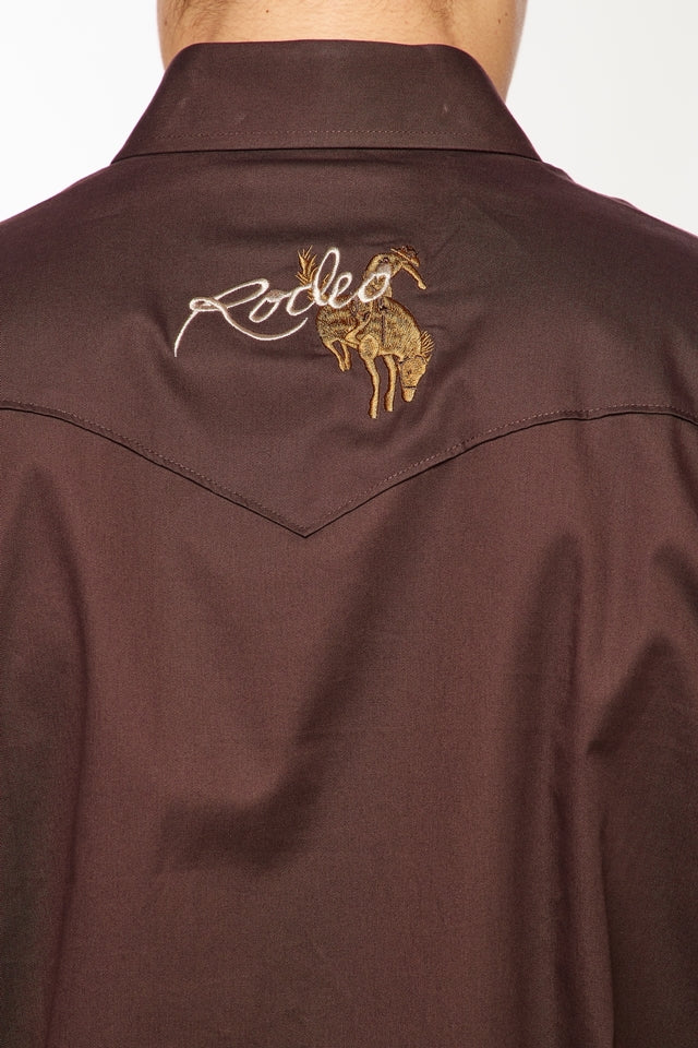PS550-EMB-BROWN - Rodeo Clothing wholesale 