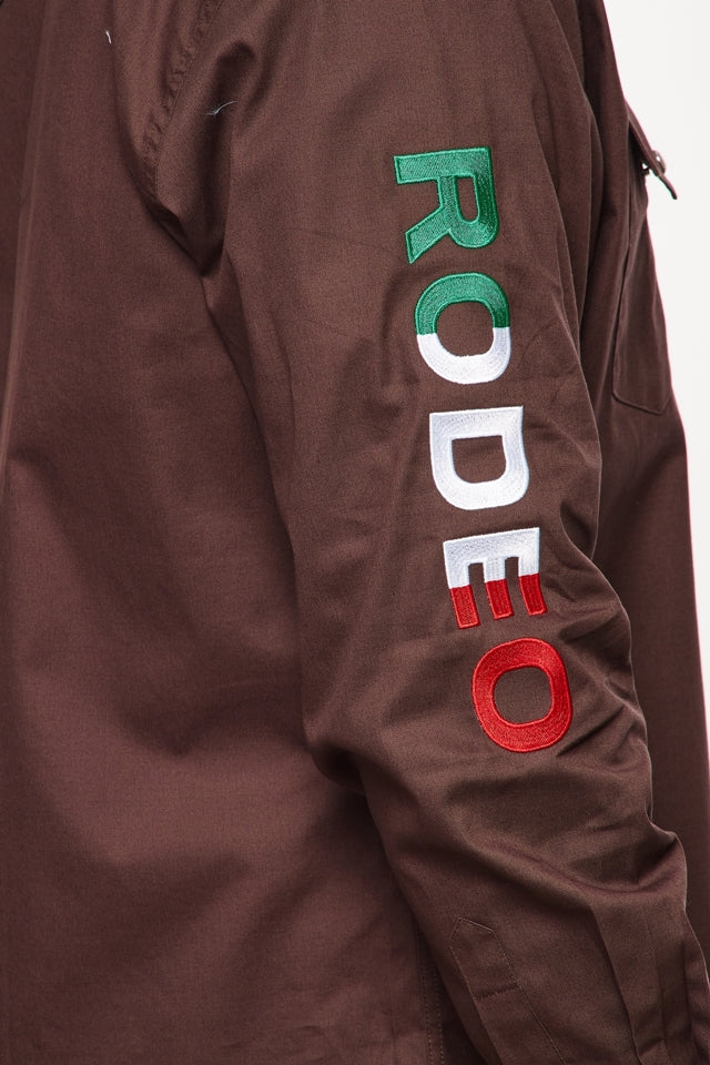 PS550-EMB-BROWN MEX - Rodeo Clothing wholesale 