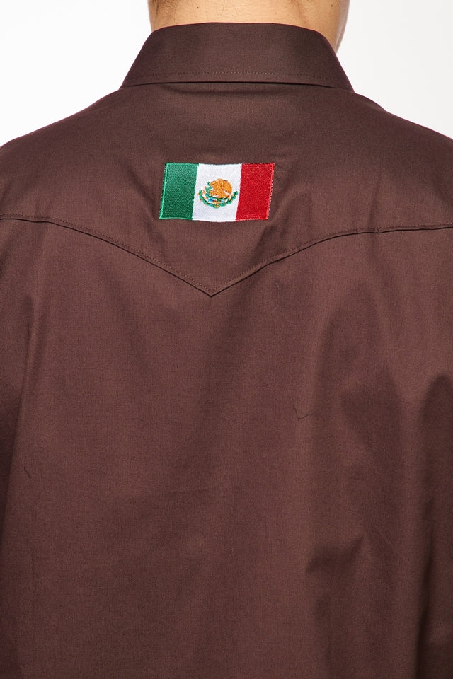 PS550-EMB-BROWN MEX - Rodeo Clothing wholesale 