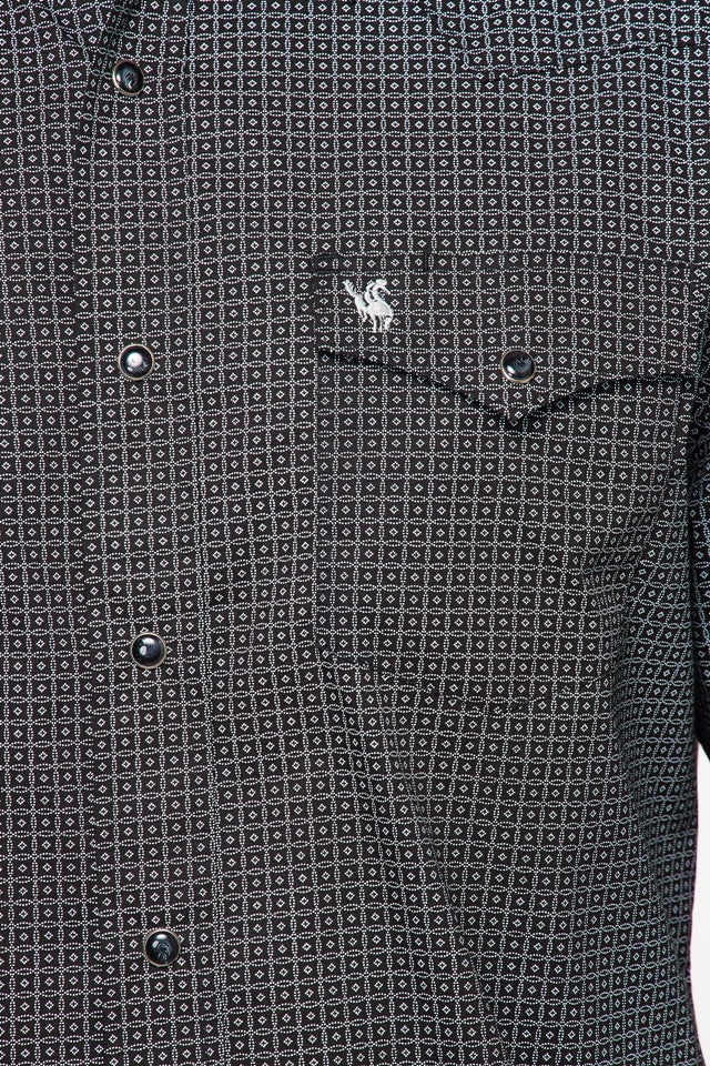 Men's Western Pearl Snap Print Shirt-PS100L-126 - Rodeo Clothing wholesale 