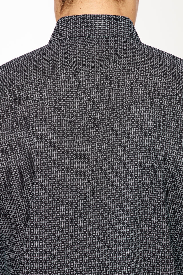 Men's Western Pearl Snap Print Shirt-PS100L-126 - Rodeo Clothing wholesale 