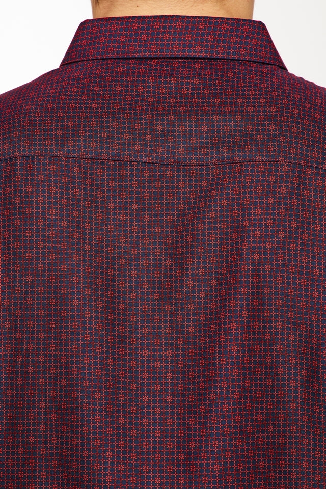 Mens Long Sleeve Printed Casual Button-Down Shirt-HLS2004-104 - Rodeo Clothing wholesale 