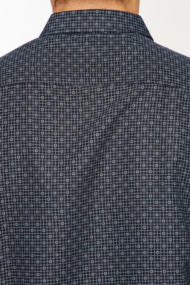 Mens Long Sleeve Printed Casual Button-Down Shirts HLS2004-105