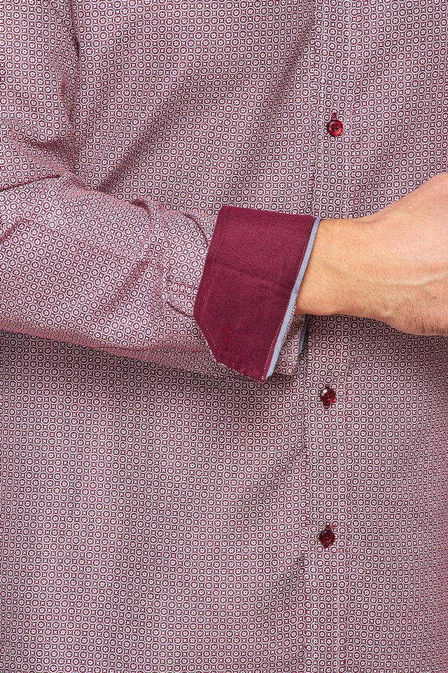 Mens Long Sleeve Printed Casual Button-Down Shirts-HLS2004-108 - Rodeo Clothing wholesale 