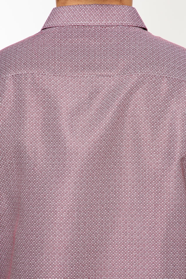 Mens Long Sleeve Printed Casual Button-Down Shirts HLS2004-108