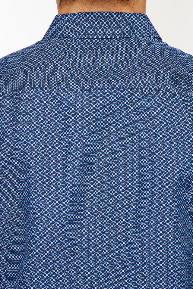 Mens Long Sleeve Printed Casual Button-Down Shirts-HLS2004-107 - Rodeo Clothing wholesale 