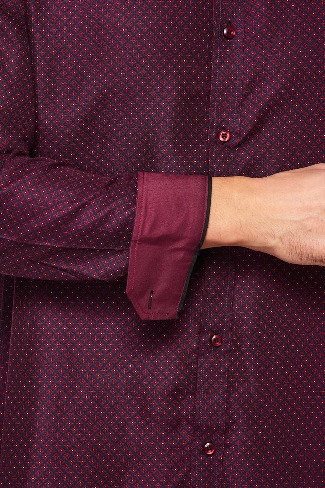 Mens Long Sleeve Printed Casual Button-Down Shirts-HLS2004-112 - Rodeo Clothing wholesale 