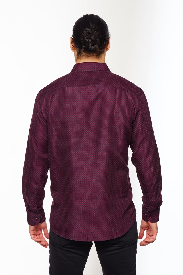 Mens Long Sleeve Printed Casual Button-Down Shirts-HLS2004-112 - Rodeo Clothing wholesale 