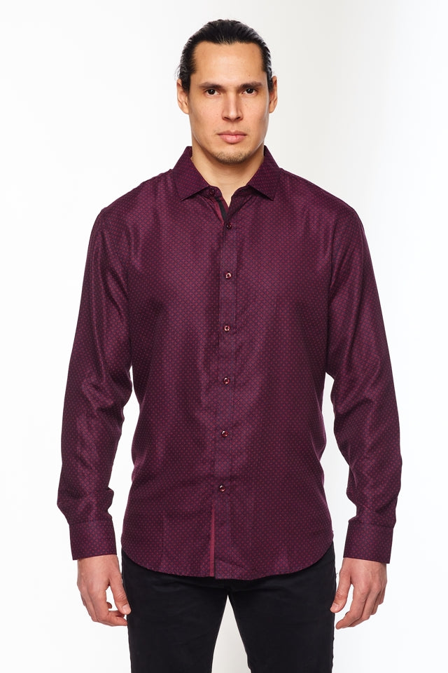 Mens Long Sleeve Printed Casual Button-Down Shirts-HLS2004-112 - Rodeo Clothing wholesale 