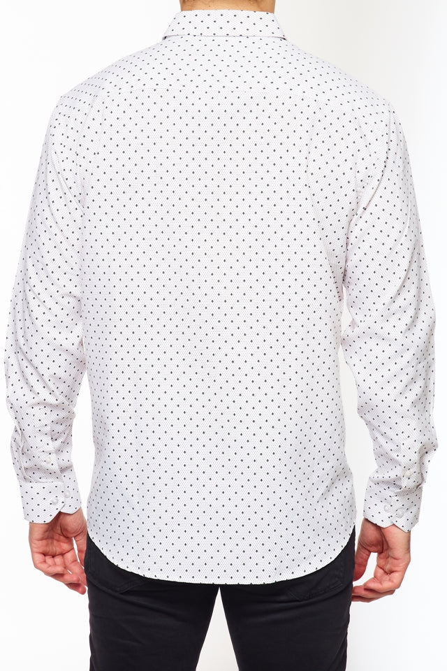 Mens Long Sleeve Printed Casual Button-Down Shirts-HLS2004-120 - Rodeo Clothing wholesale 
