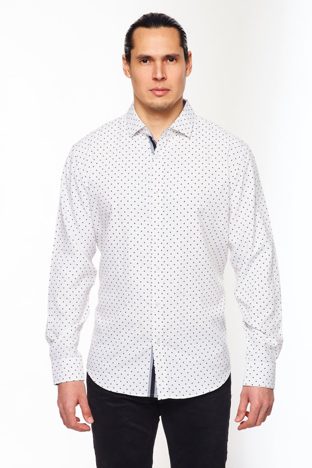 Mens Long Sleeve Printed Casual Button-Down Shirts-HLS2004-120 - Rodeo Clothing wholesale 