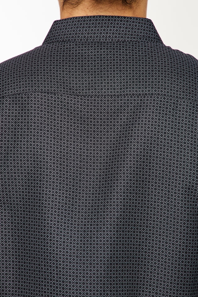 Mens Long Sleeve Printed Casual Button-Down Shirts-HLS2004-121 - Rodeo Clothing wholesale 