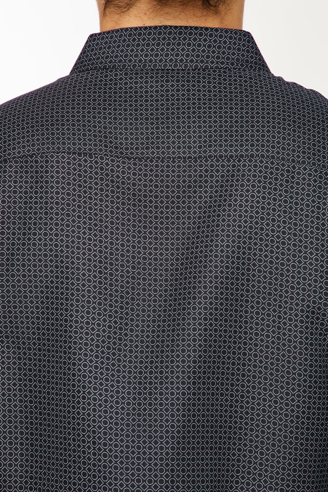 Mens Long Sleeve Printed Casual Button-Down Shirts HLS2004-121
