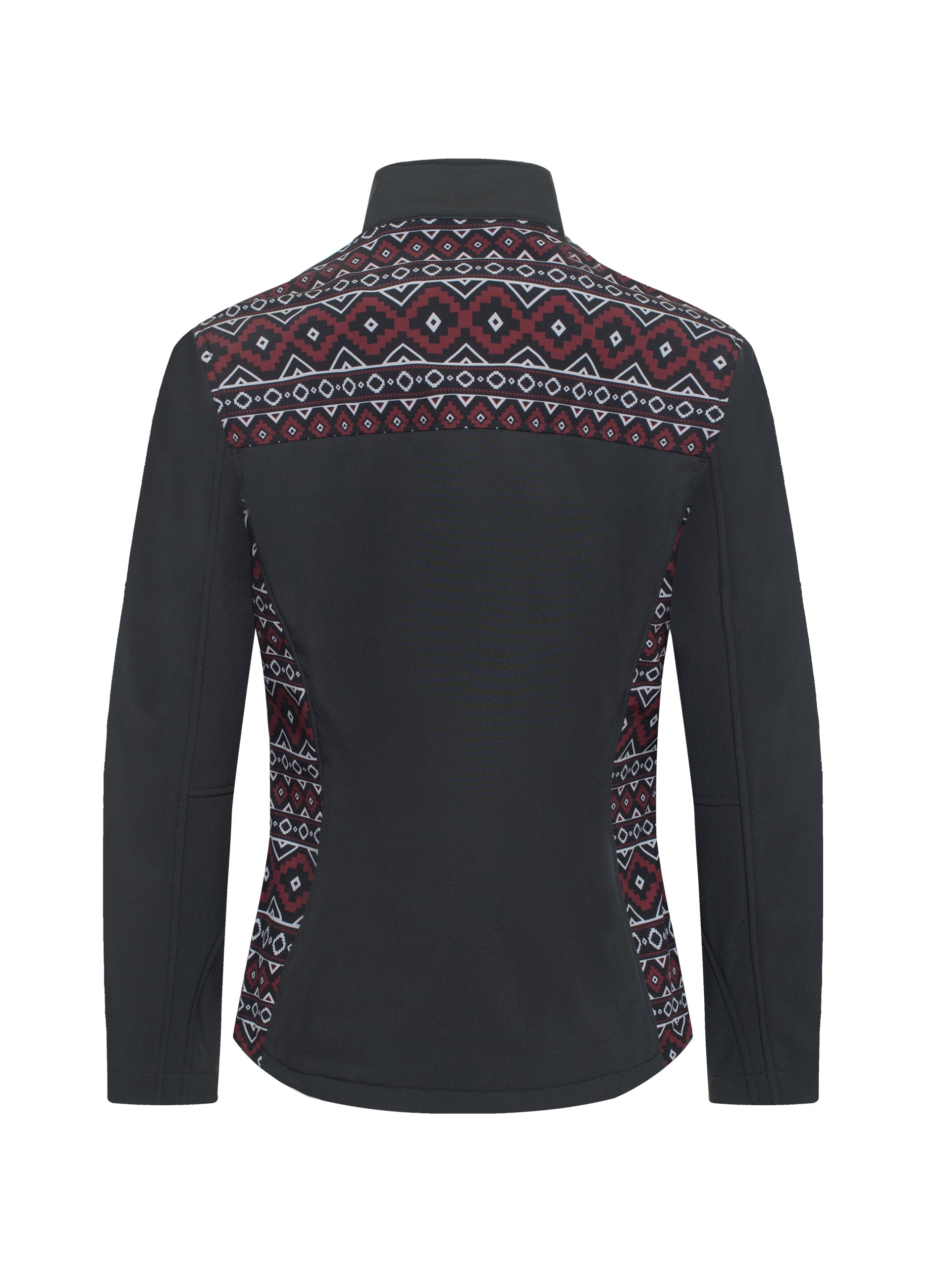 Women's Western Aztec Print Jacket-LJ650EMB-AZ-BLACK-BURG - Rodeo Clothing wholesale 