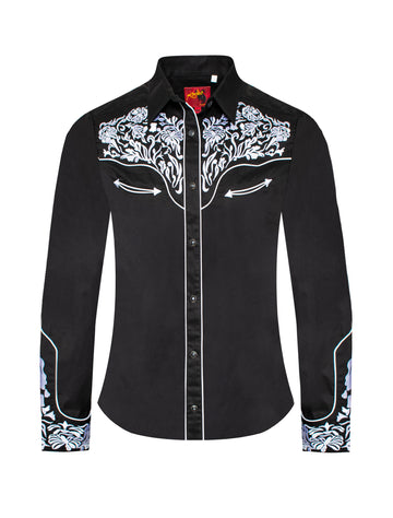 Women’s Western Embroidered Shirts-LS500-516 - Rodeo Clothing wholesale 