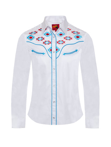 Women’s Western Embroidered Shirts-LS500-521 - Rodeo Clothing wholesale 