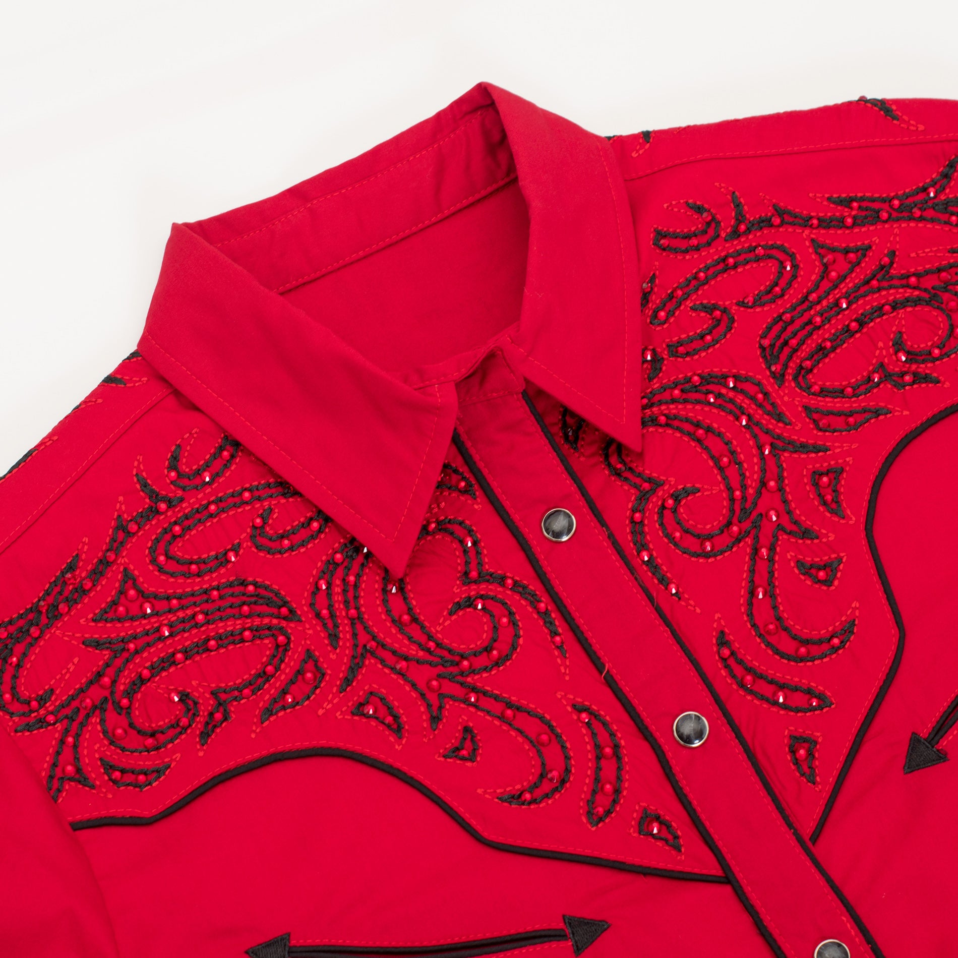 Women’s Western Embroidered diamond studded Shirts-LS500D-525 - Rodeo Clothing wholesale 