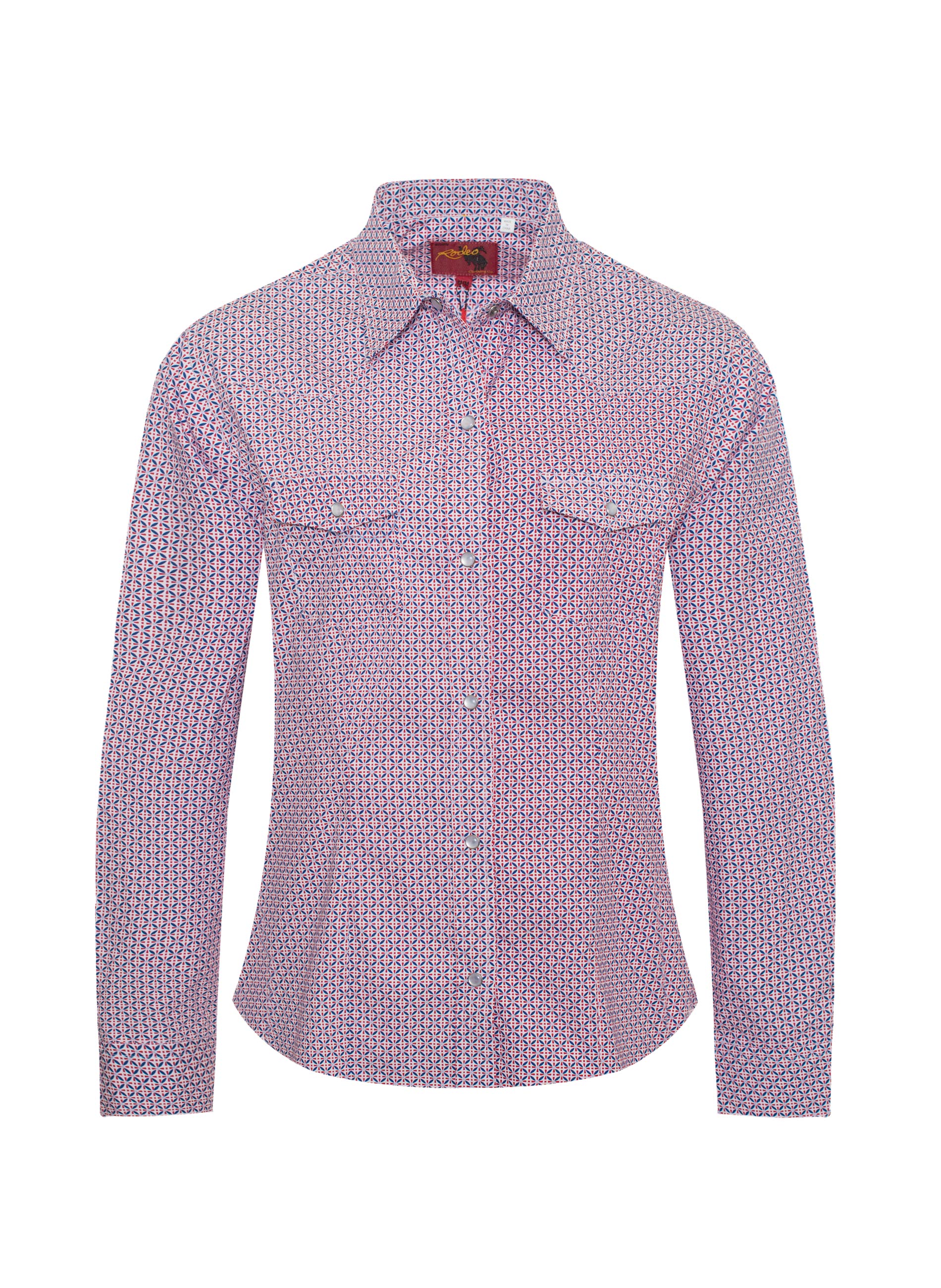 Women's Western Print Shirts-LS100-117 - Rodeo Clothing wholesale 