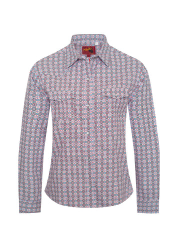 Women's Western Print Shirts-LS100-120 - Rodeo Clothing wholesale 