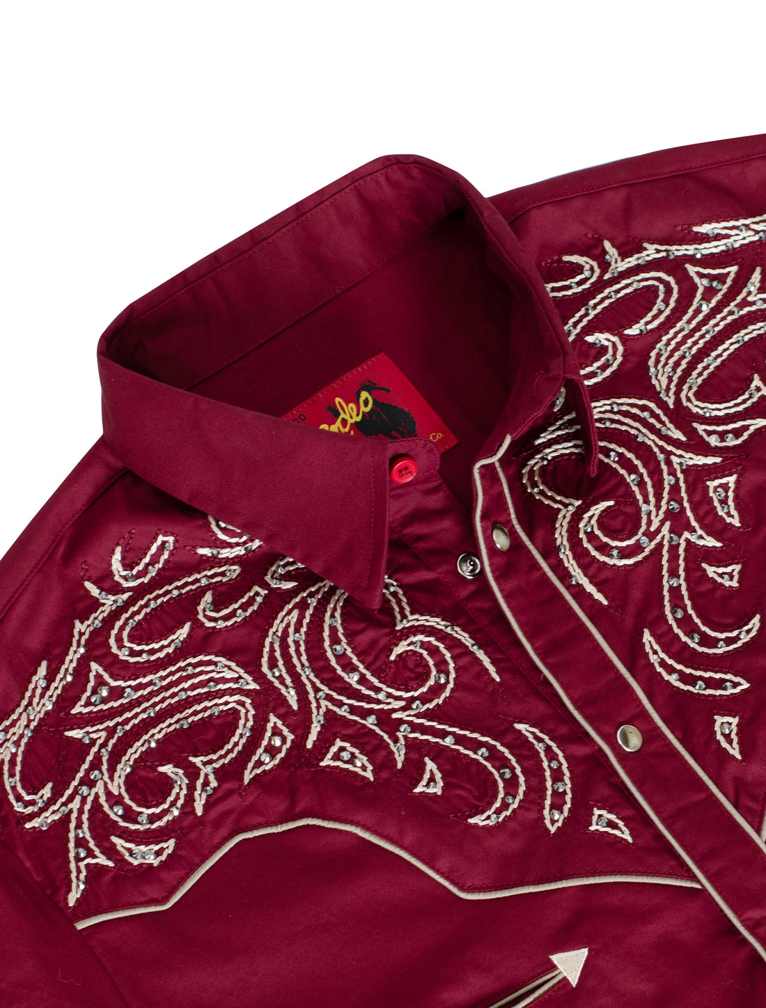 Men's Western Cowboy Embroidery Shirt-PS500D-1003 - Rodeo Clothing wholesale 