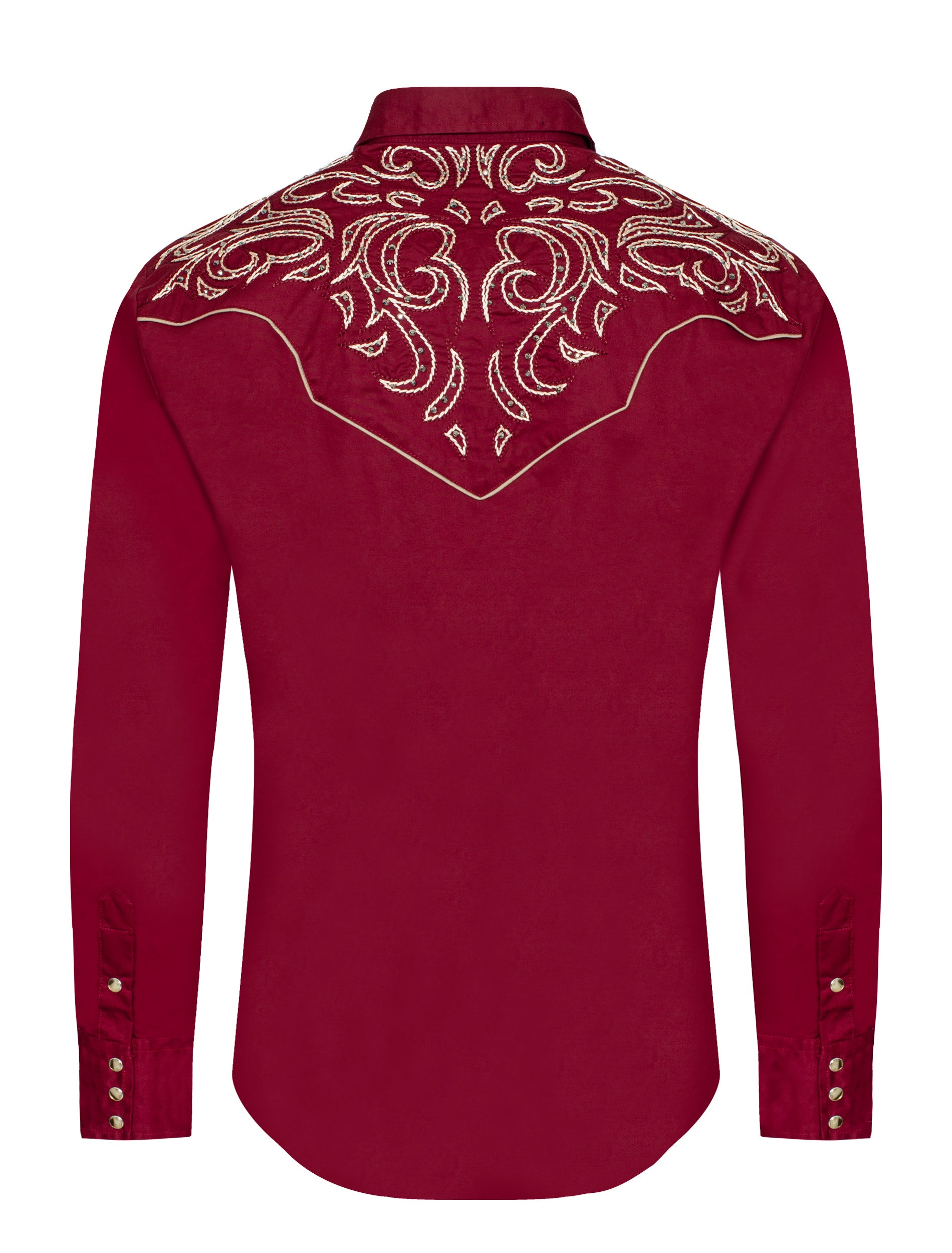 Men's Western Cowboy Embroidery Shirt-PS500D-1003 Pack B(1S-2M-2L-1XL)