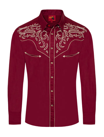 Men's Western Cowboy Embroidery Shirt-PS500D-1003 Pack B(1S-2M-2L-1XL) Men's Western Cowboy Embroidery Shirt-PS500D-1003 Pack B(1S-2M-2L-1XL)