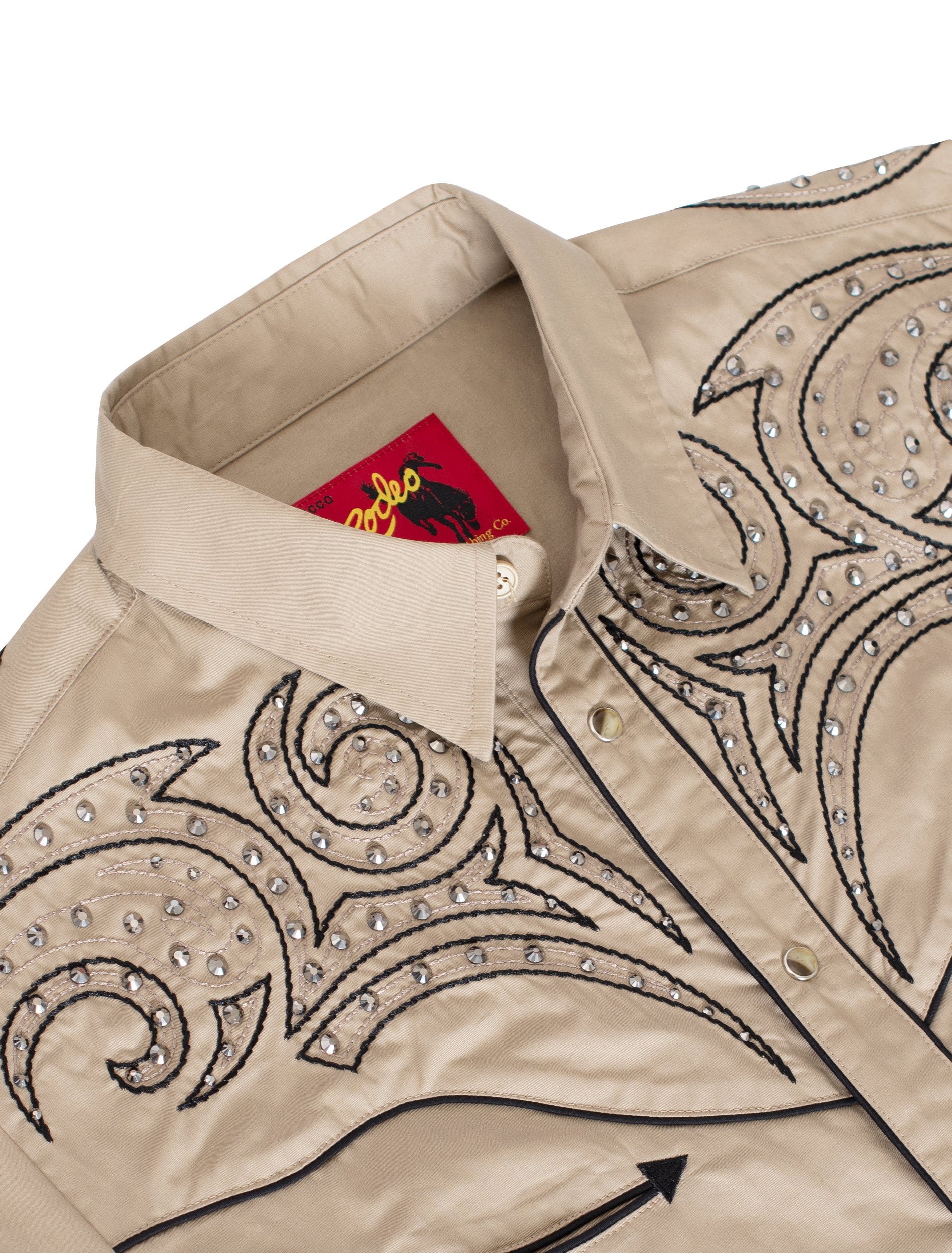 Men's Western Cowboy Embroidery Shirt-PS500D-1005 - Rodeo Clothing wholesale 