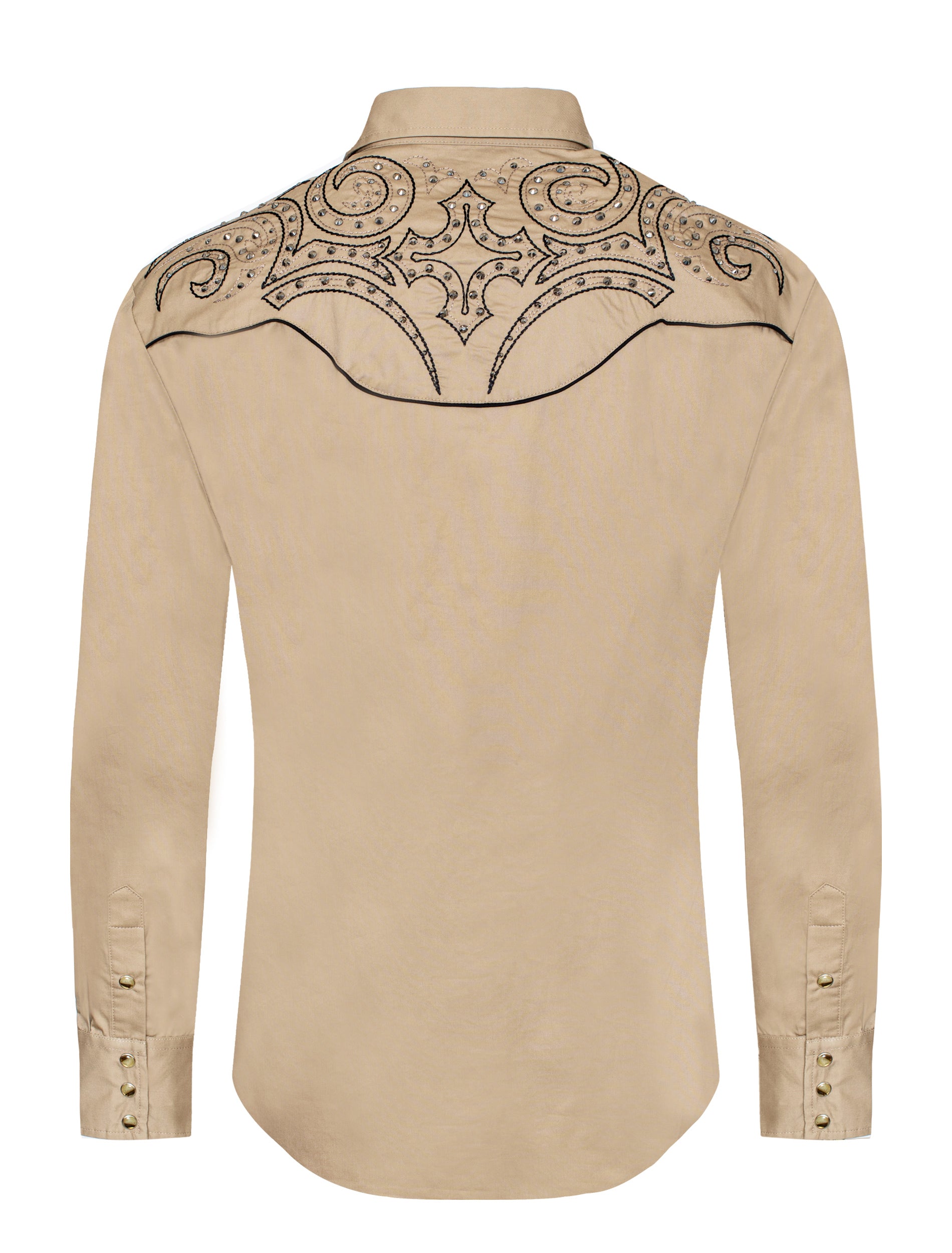 Men's Western Cowboy Embroidery Shirt-PS500D-1005 - Rodeo Clothing wholesale 