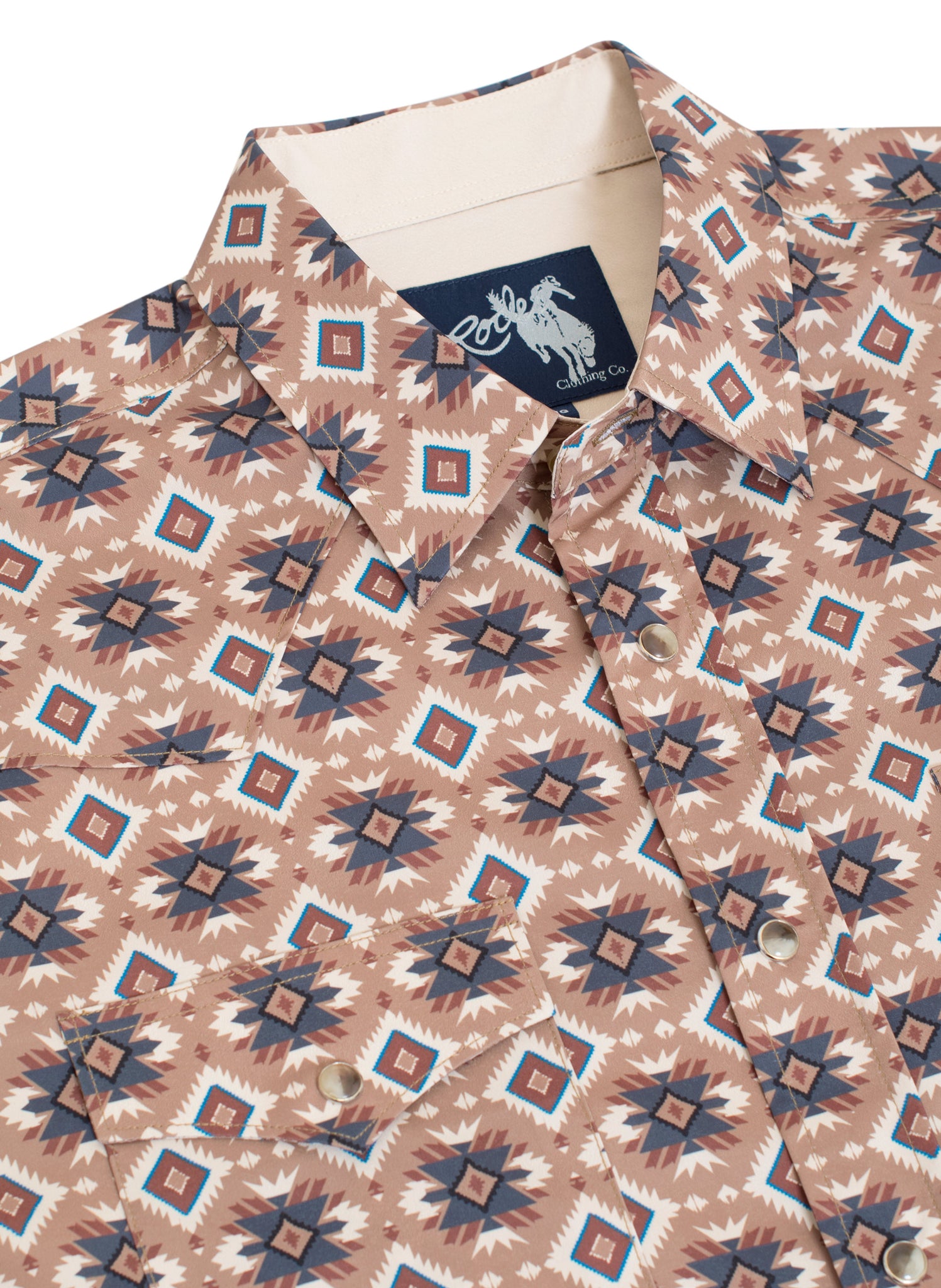 Men's Western Pearl Snap Aztec Print Shirt - MPS110L-109