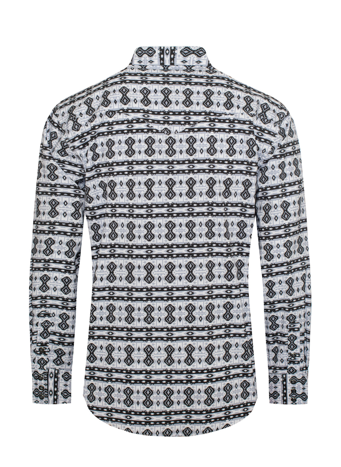 Men's Western Pearl Snap Print Shirt-MPS110L-1061