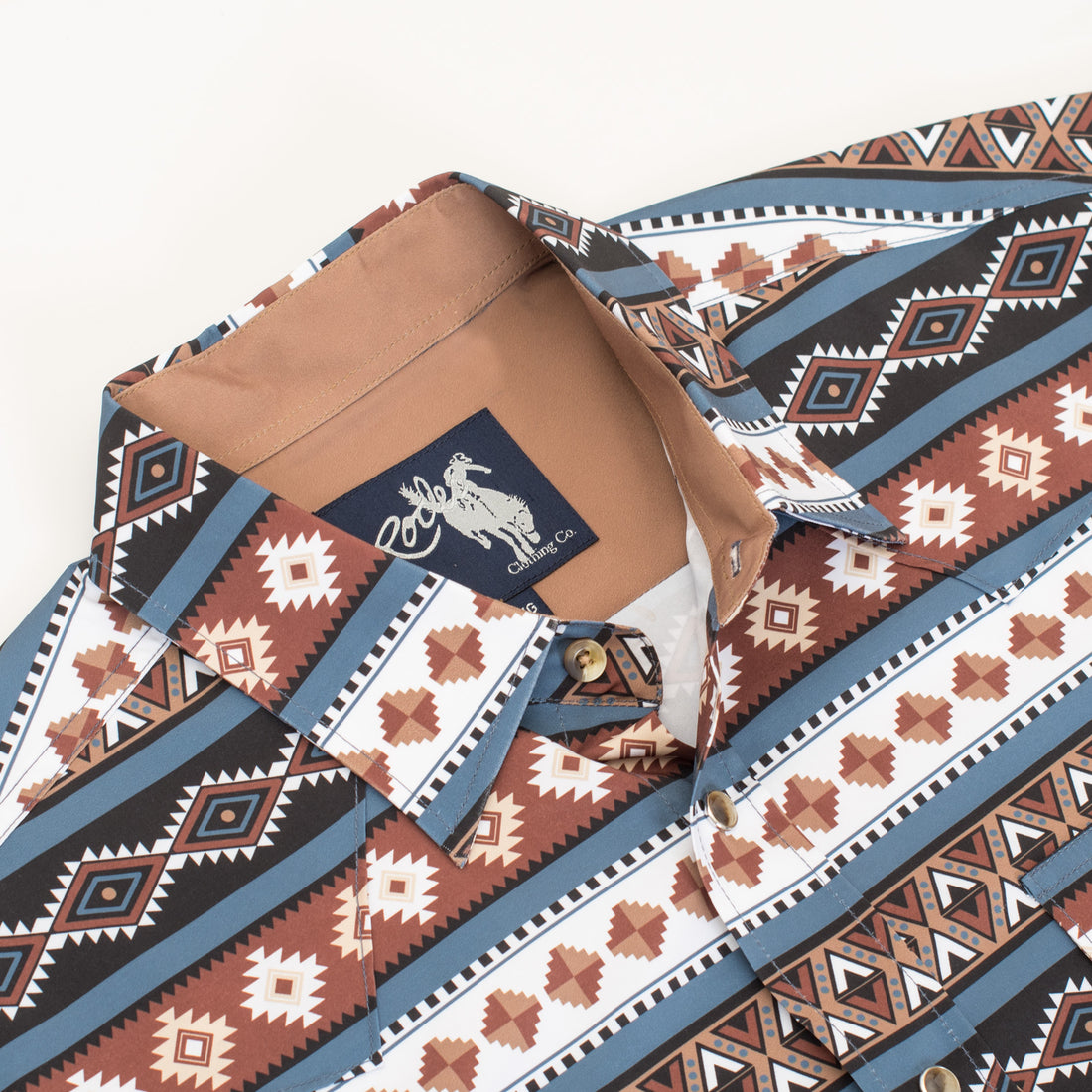 Men's Western Pearl Snap Aztec Print Shirt-MPS110L-115 - Rodeo Clothing wholesale 