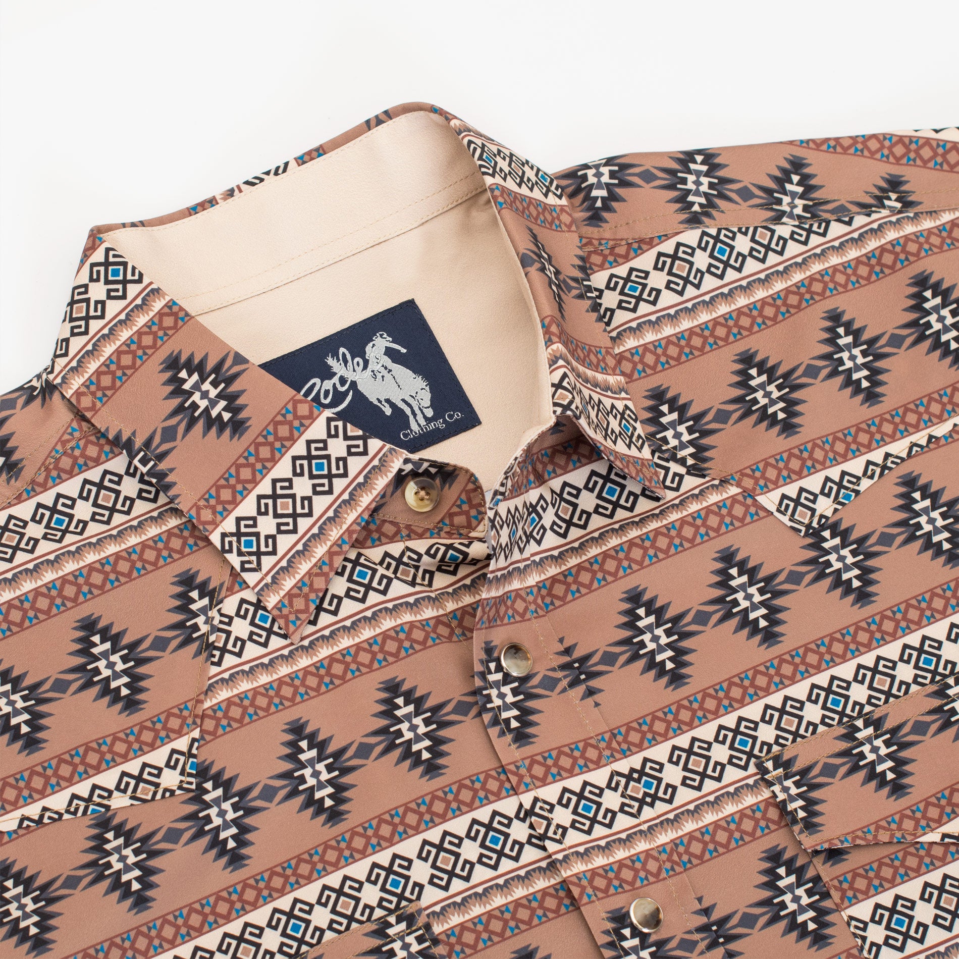 Men's Western Pearl Snap Aztec Print Shirt - MPS110L-116