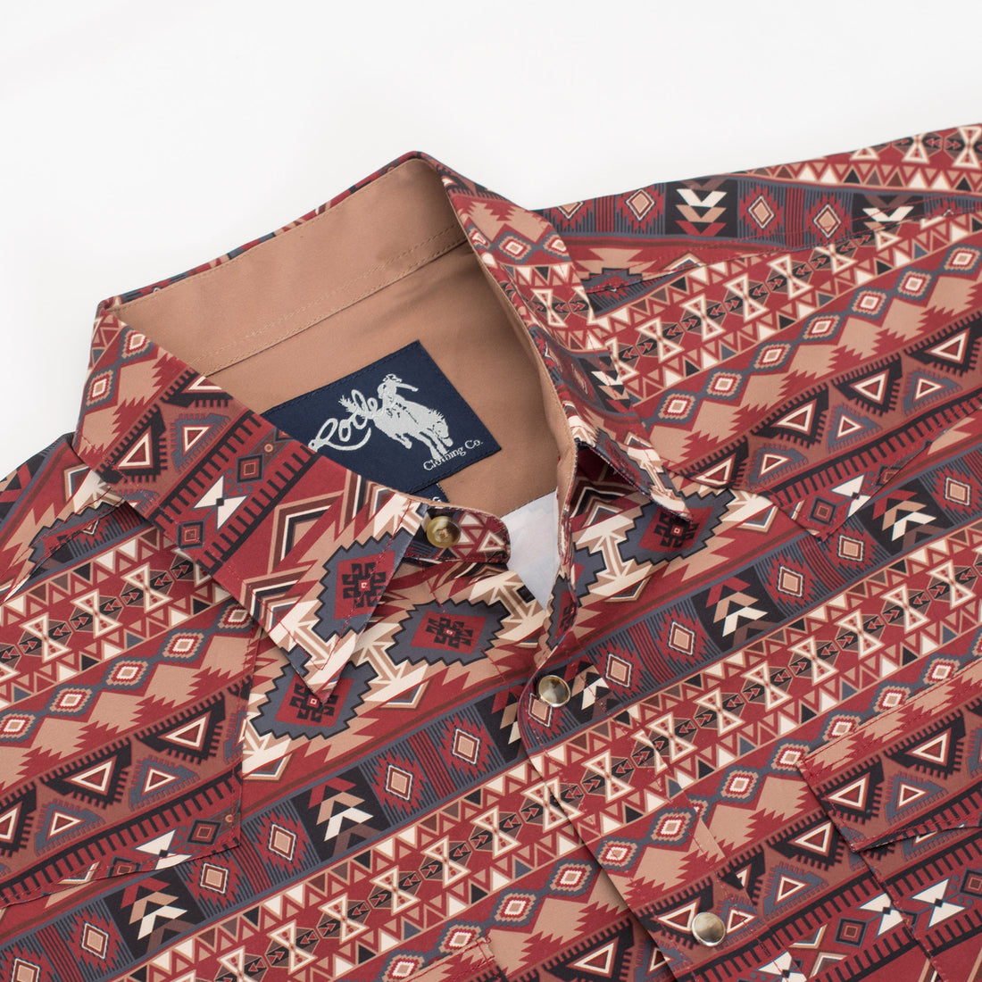 Men's Western Pearl Snap Aztec Print Shirt-MPS110L-124 - Rodeo Clothing wholesale 