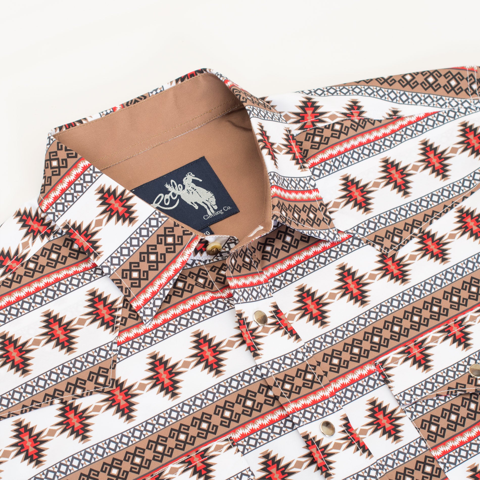 Men's Western Pearl Snap Aztec Print Shirt-MPS110L-125 - Rodeo Clothing wholesale 