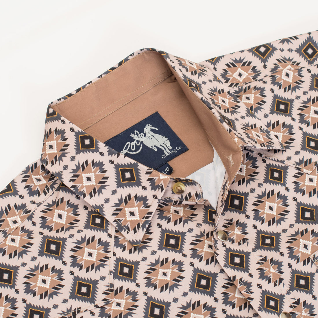 Men's Western Pearl Snap Aztec Print Shirt-MPS110L-120 - Rodeo Clothing wholesale 